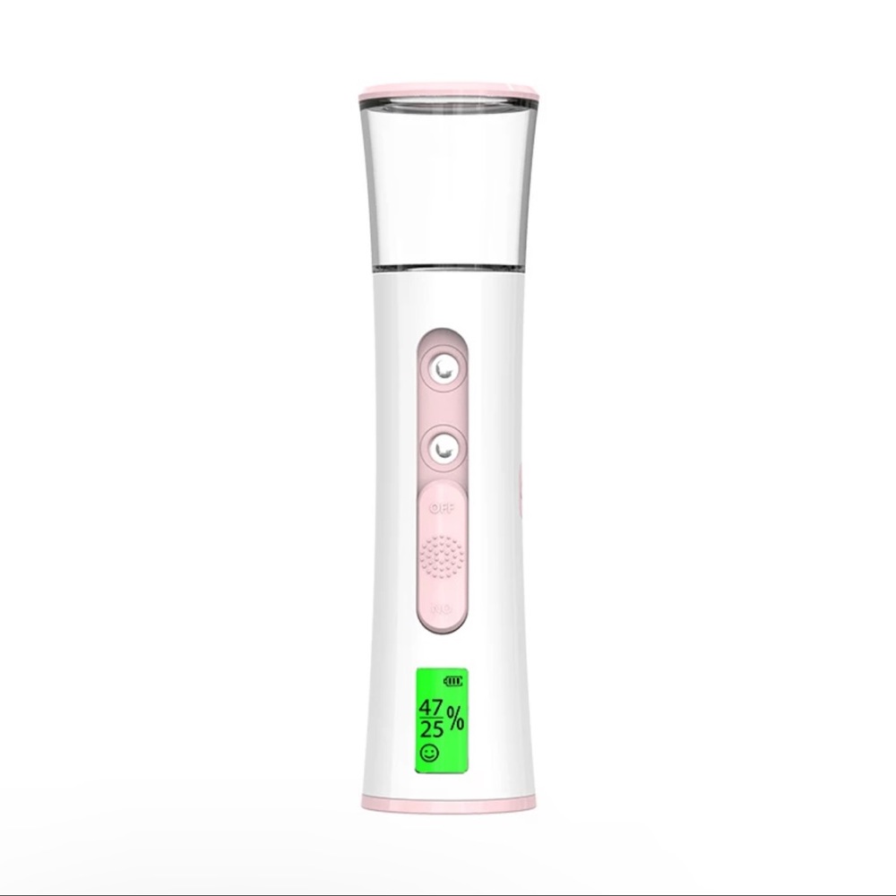 Portable Facial Mist Sprayer Beauty Instrument-Hydrating Humidifier LED Display
